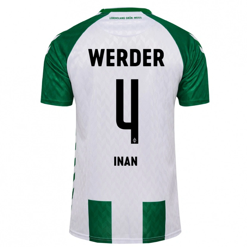 Danxen Men Kenan Inan #4 Green White Home Jersey 2026/27 T-Shirt