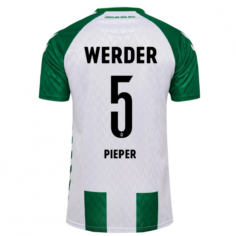 Danxen Men Amos Pieper #5 Green White Home Jersey 2026/27 T-Shirt