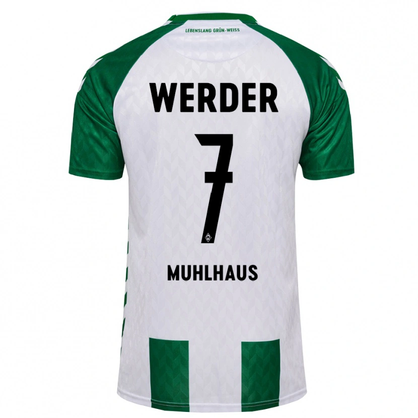 Danxen Men Larissa Mühlhaus #7 Green White Home Jersey 2026/27 T-Shirt