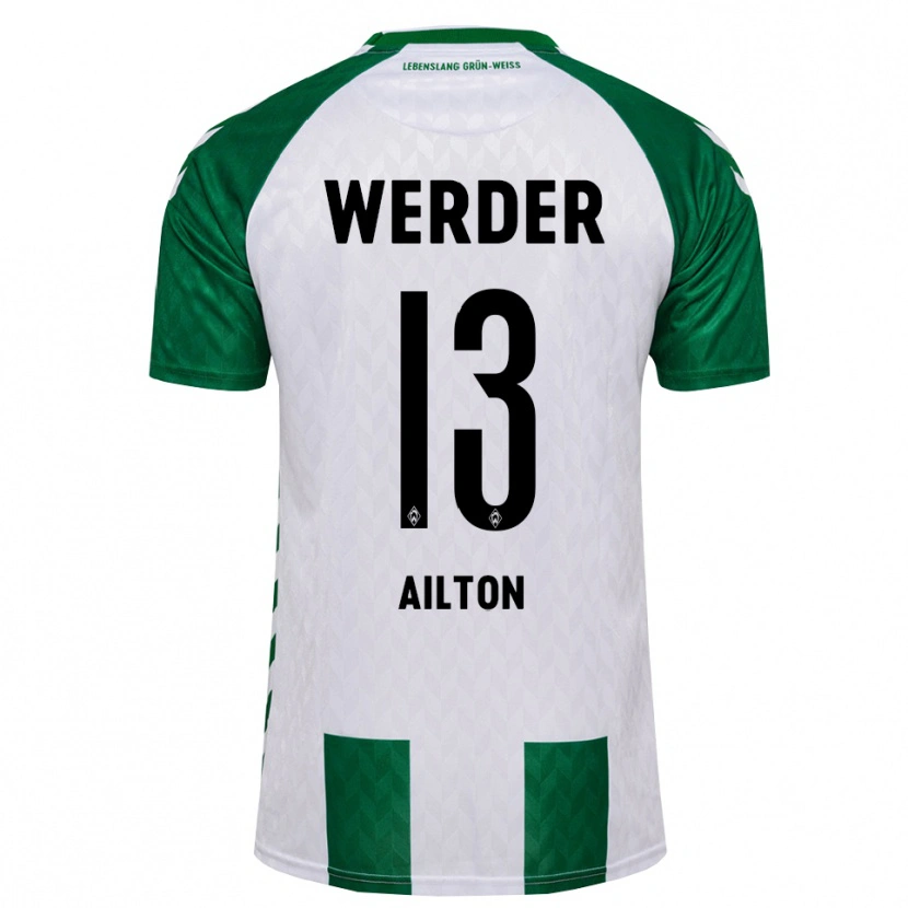 Danxen Men Ailton Ramon Goncalves Rodriguez #13 Green White Home Jersey 2026/27 T-Shirt
