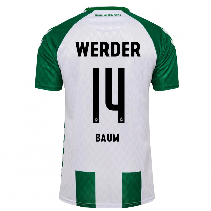 Danxen Men Lennart Baum #14 Green White Home Jersey 2026/27 T-Shirt