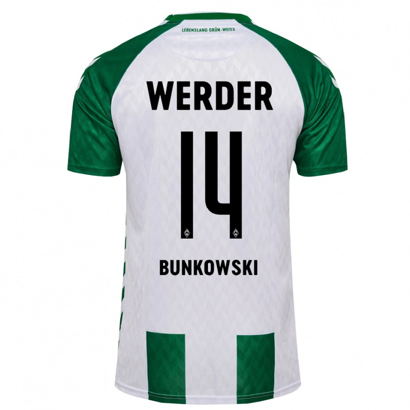 Danxen Men Paul Bunkowski #14 Green White Home Jersey 2026/27 T-Shirt