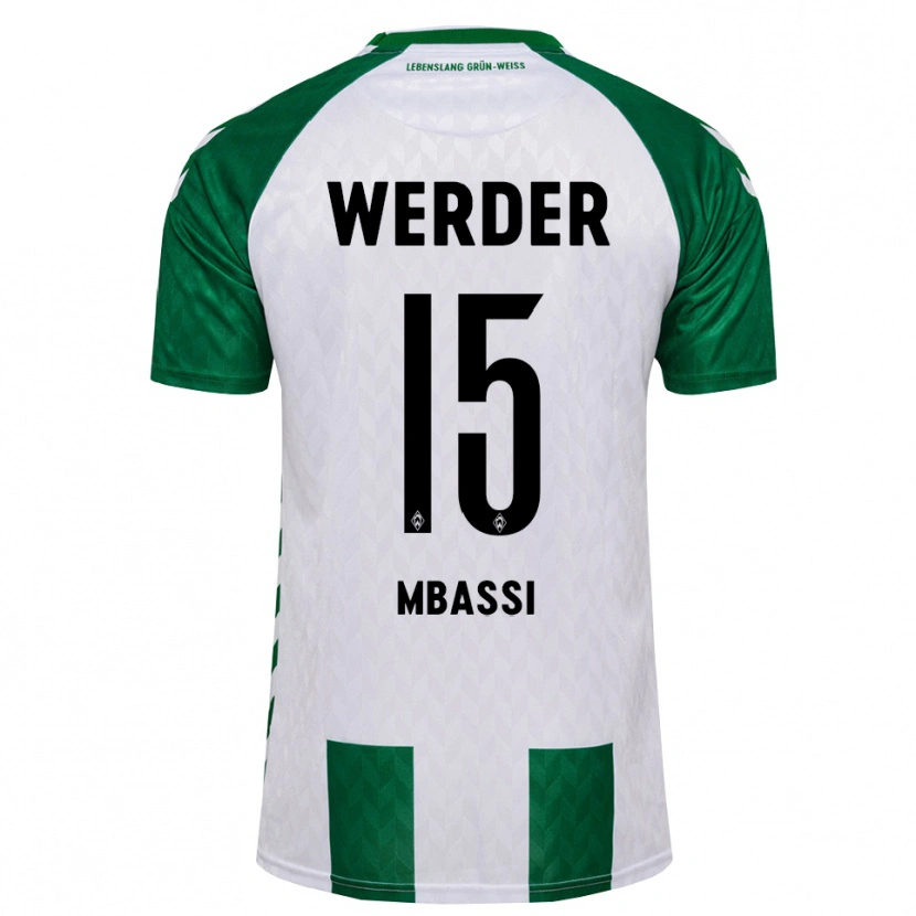 Danxen Men Mario Mbassi #15 Green White Home Jersey 2026/27 T-Shirt
