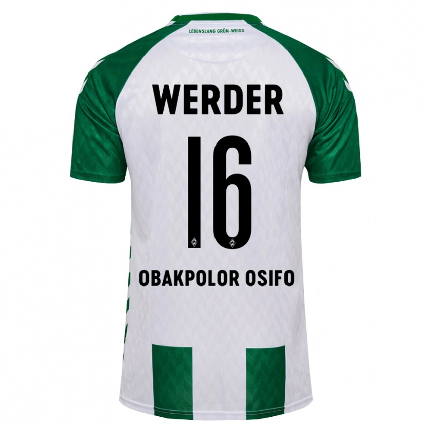 Danxen Men Valentin Obakpolor Osifo #16 Green White Home Jersey 2026/27 T-Shirt