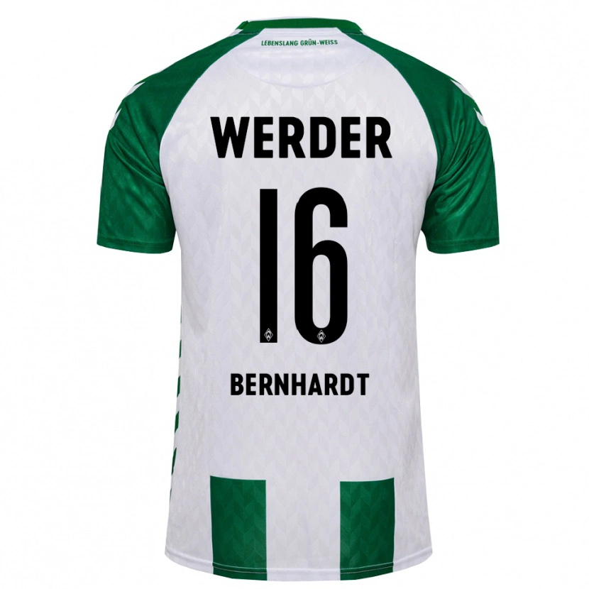 Danxen Men Emilie Bernhardt #16 Green White Home Jersey 2026/27 T-Shirt