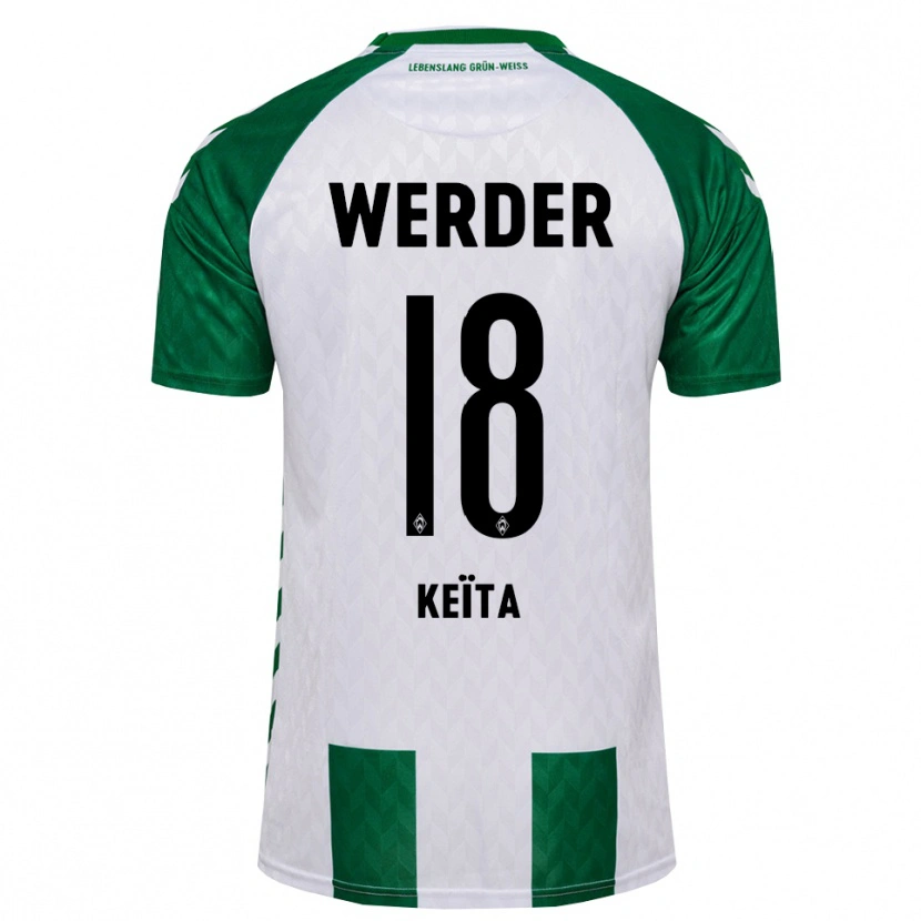 Danxen Men Naby Keïta #18 Green White Home Jersey 2026/27 T-Shirt
