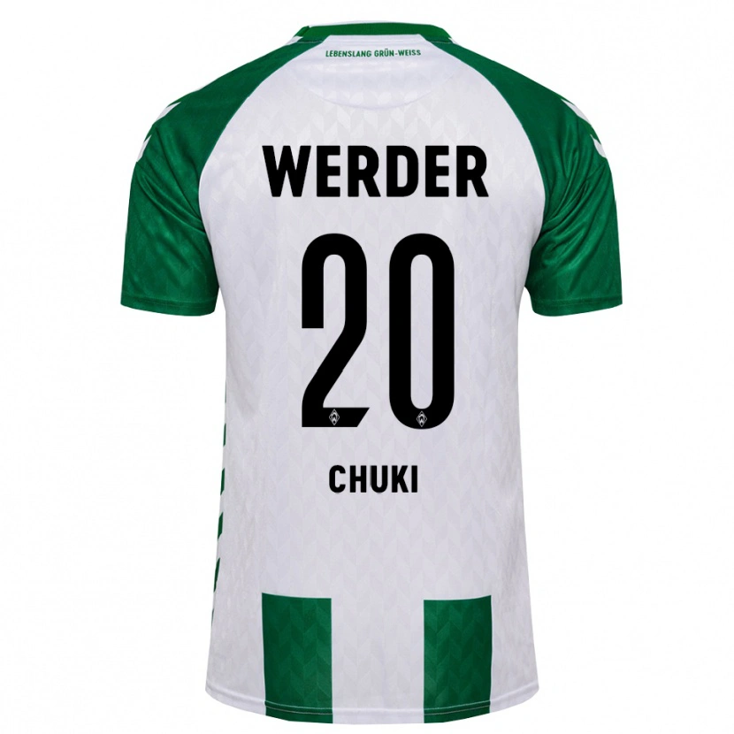 Danxen Men Chuki #20 Green White Home Jersey 2026/27 T-Shirt