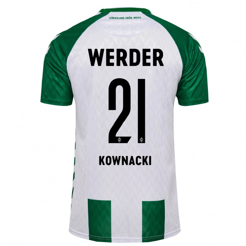 Danxen Men Dawid Kownacki #21 Green White Home Jersey 2026/27 T-Shirt