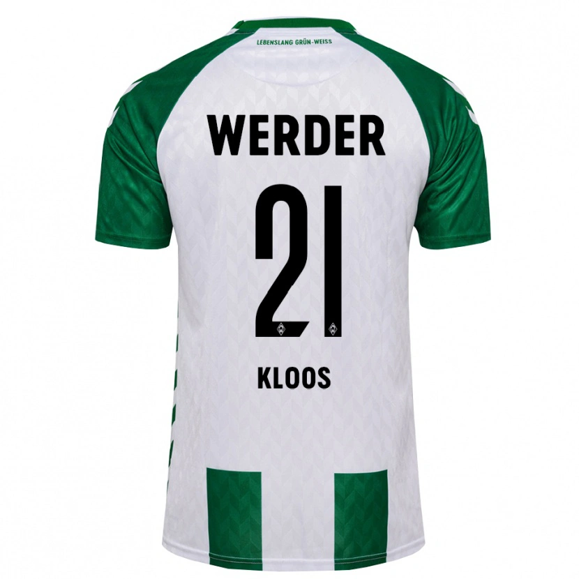 Danxen Men Arthur Kloos #21 Green White Home Jersey 2026/27 T-Shirt