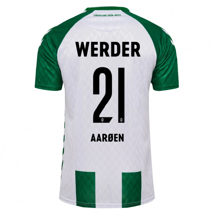 Danxen Men Isak Hansen-Aaröen #21 Green White Home Jersey 2026/27 T-Shirt