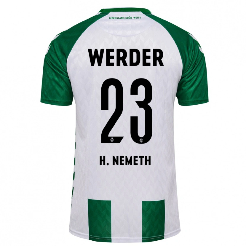 Danxen Men Hanna Németh #23 Green White Home Jersey 2026/27 T-Shirt