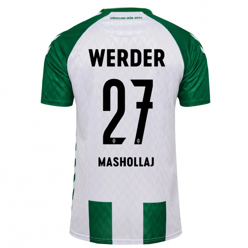 Danxen Men Benjamin Mashollaj #27 Green White Home Jersey 2026/27 T-Shirt