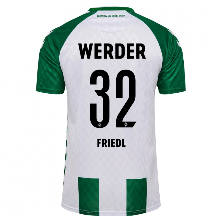 Danxen Men Marco Friedl #32 Green White Home Jersey 2026/27 T-Shirt