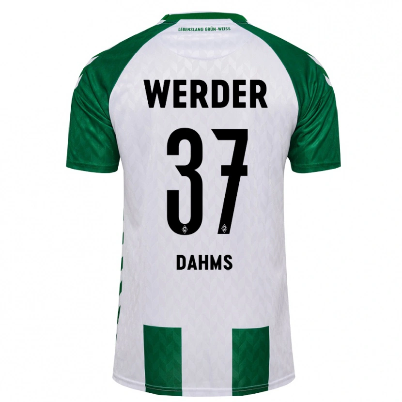 Danxen Men Lena Dahms #37 Green White Home Jersey 2026/27 T-Shirt