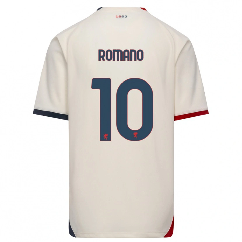 Danxen Men Marco Romano #10 Off-White Red Away Jersey 2026/27 T-Shirt