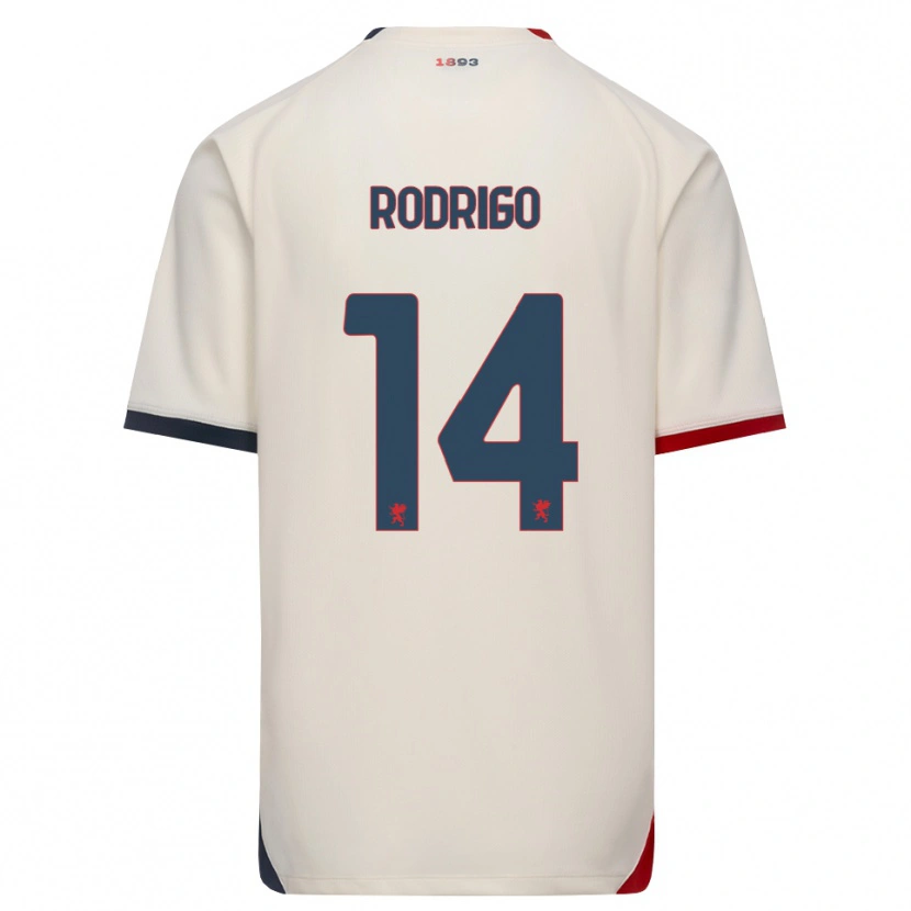 Danxen Men Rodrigo Delgado De Albuquerque #14 Off-White Red Away Jersey 2026/27 T-Shirt