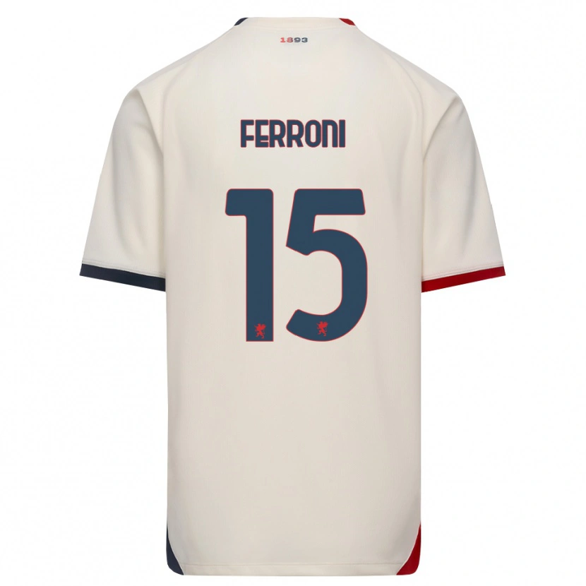 Danxen Men Leonardo Ferroni #15 Off-White Red Away Jersey 2026/27 T-Shirt