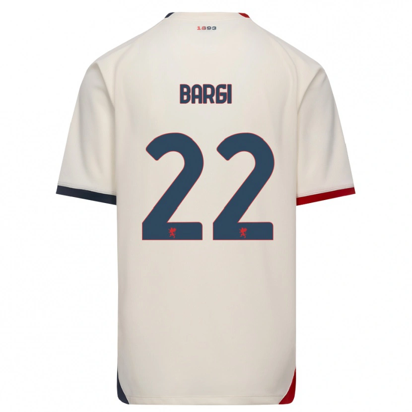 Danxen Men Caterina Bargi #22 Off-White Red Away Jersey 2026/27 T-Shirt