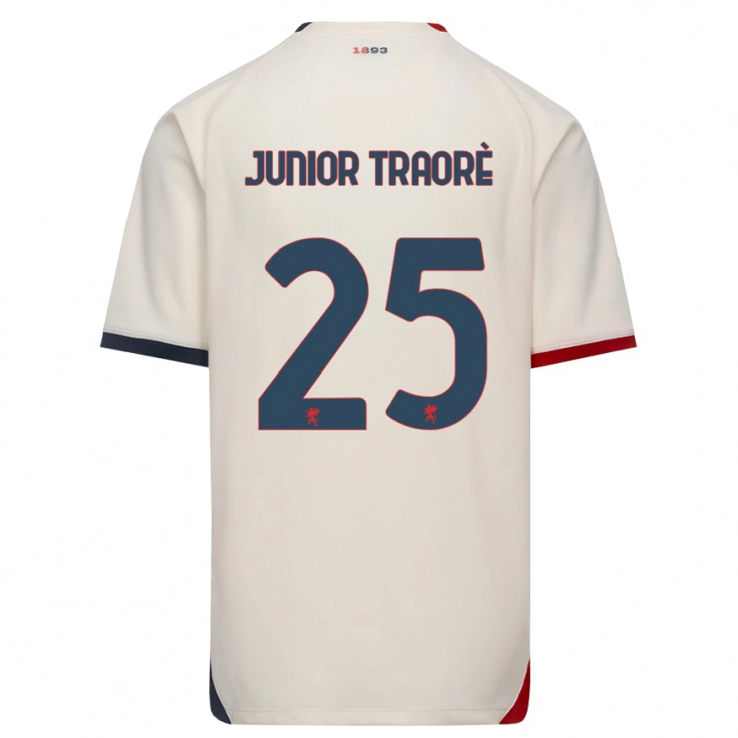 Danxen Men Hamed Traoré #25 Off-White Red Away Jersey 2026/27 T-Shirt