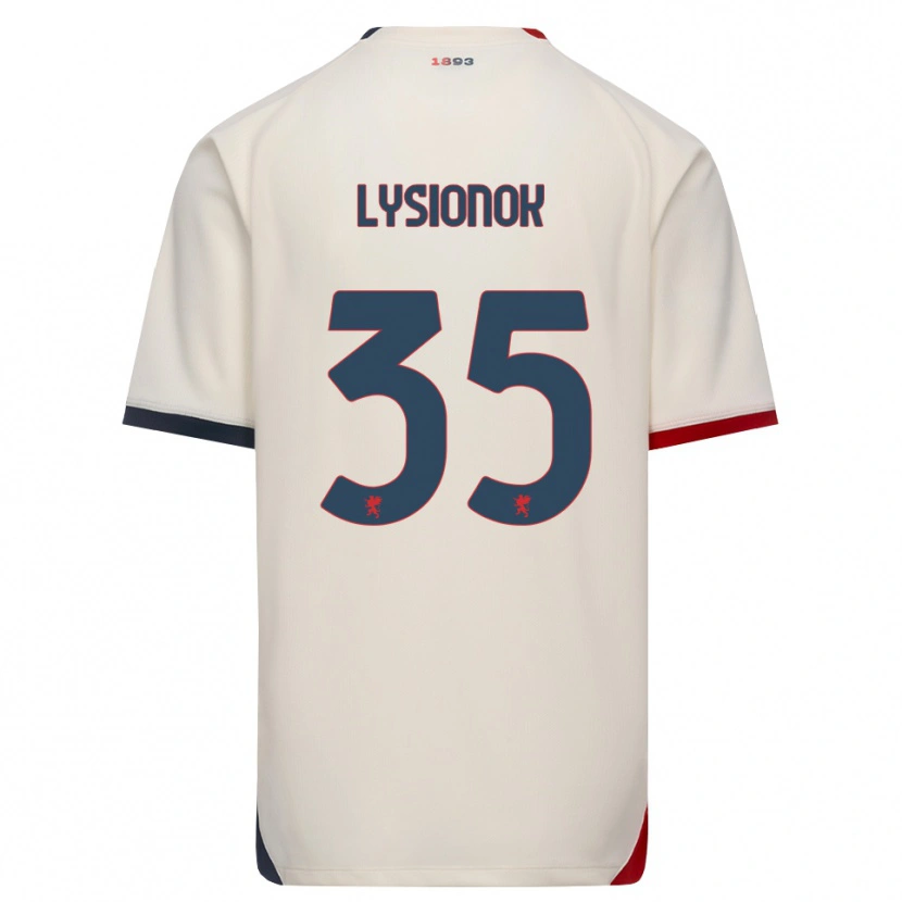 Danxen Men Ernestas Lysionok #35 Off-White Red Away Jersey 2026/27 T-Shirt