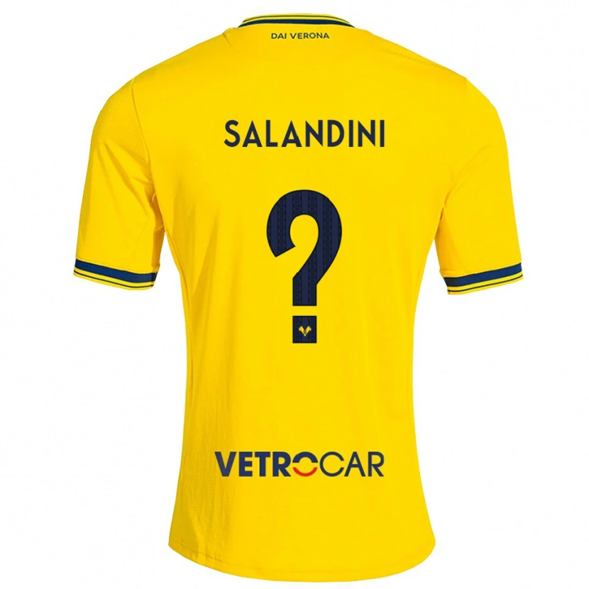 Danxen Men Luca Salandini #0 Yellow Red Away Jersey 2026/27 T-Shirt