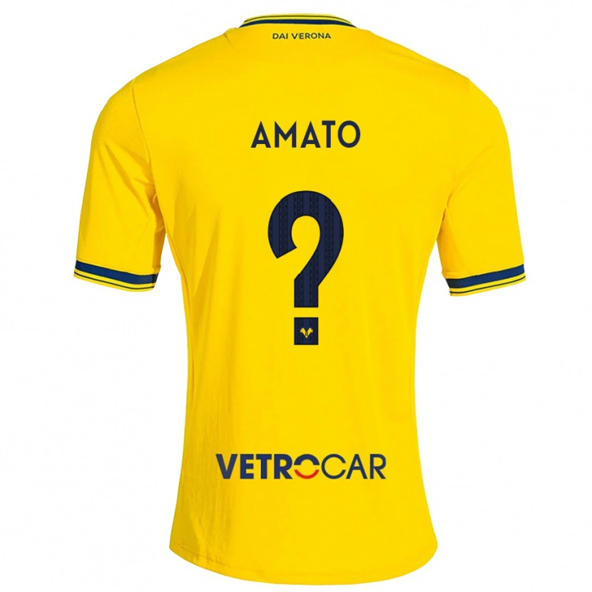 Danxen Men Luca Amato #0 Yellow Red Away Jersey 2026/27 T-Shirt