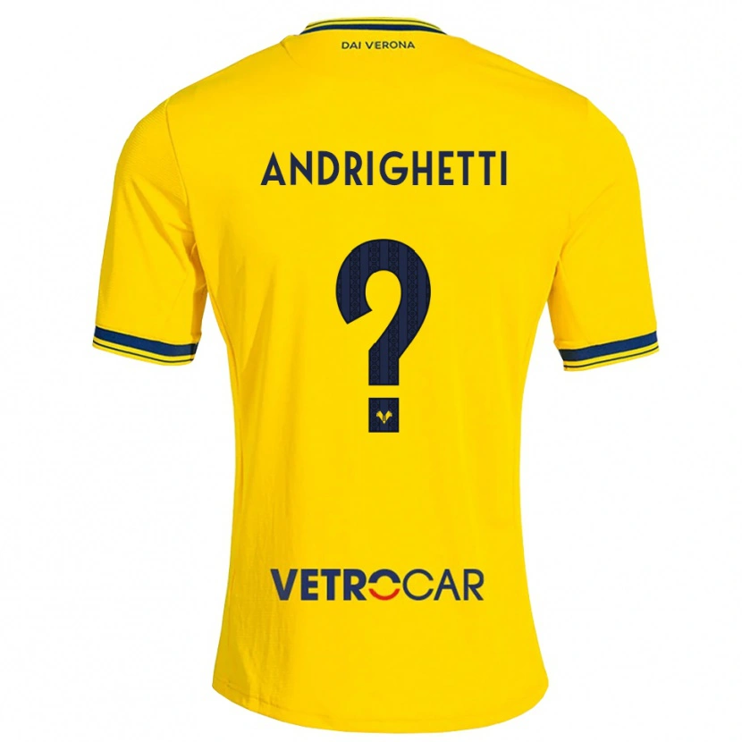 Danxen Men Emanuele Andrighetti #0 Yellow Red Away Jersey 2026/27 T-Shirt