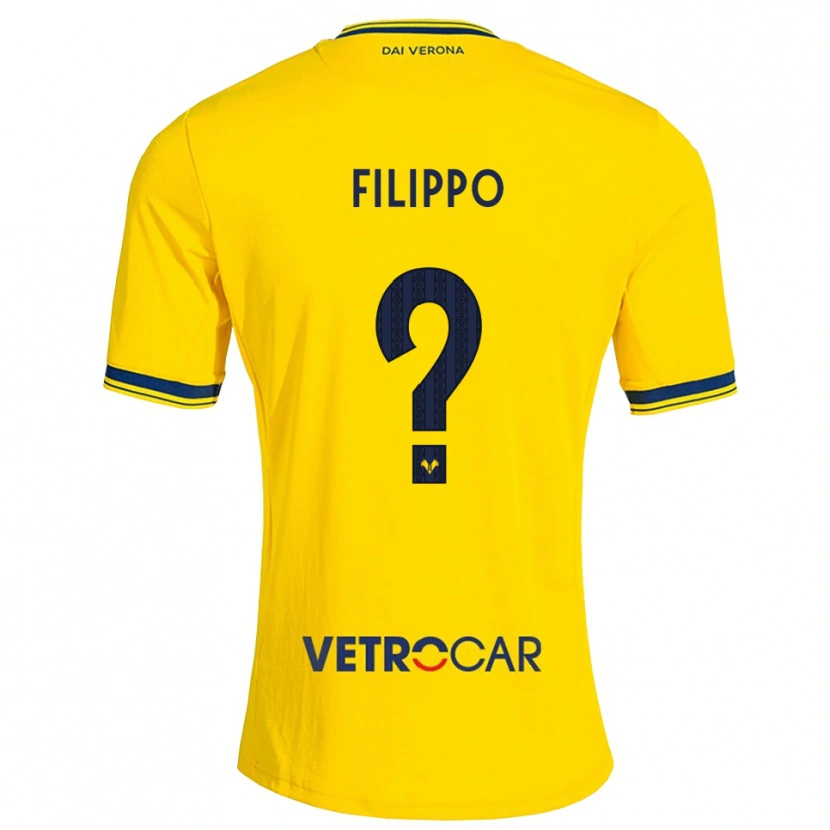 Danxen Men Filippo Minucelli #0 Yellow Red Away Jersey 2026/27 T-Shirt