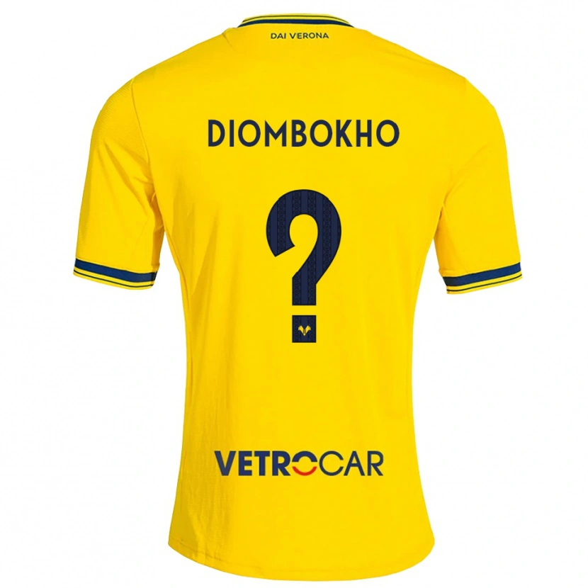 Danxen Men Sadibou Diombokho #0 Yellow Red Away Jersey 2026/27 T-Shirt