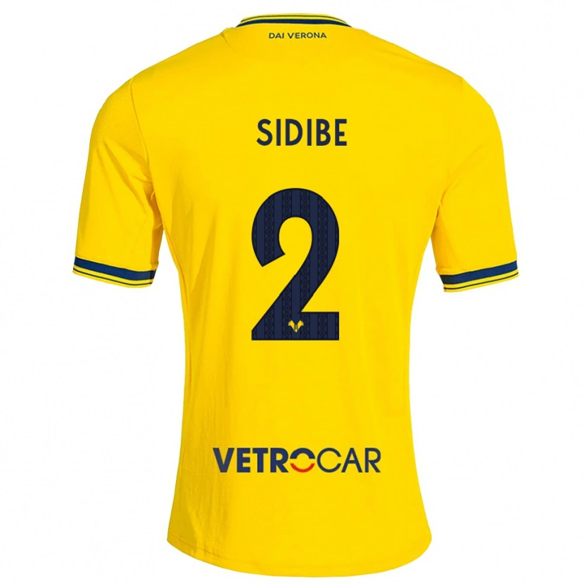 Danxen Men Amoro Sidibe #2 Yellow Red Away Jersey 2026/27 T-Shirt