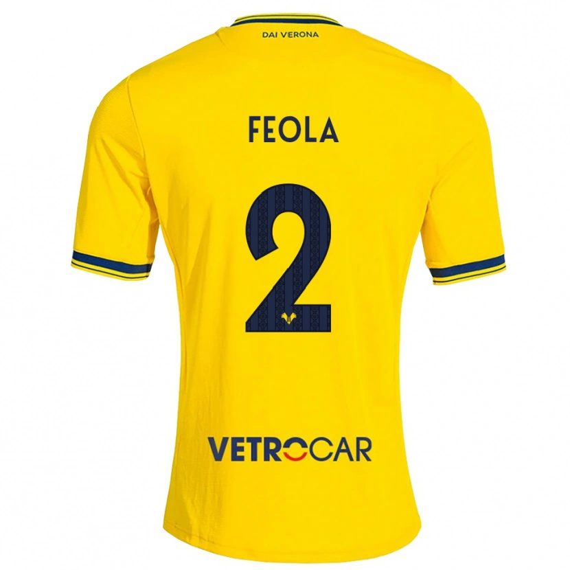 Danxen Men William Feola #2 Yellow Red Away Jersey 2026/27 T-Shirt