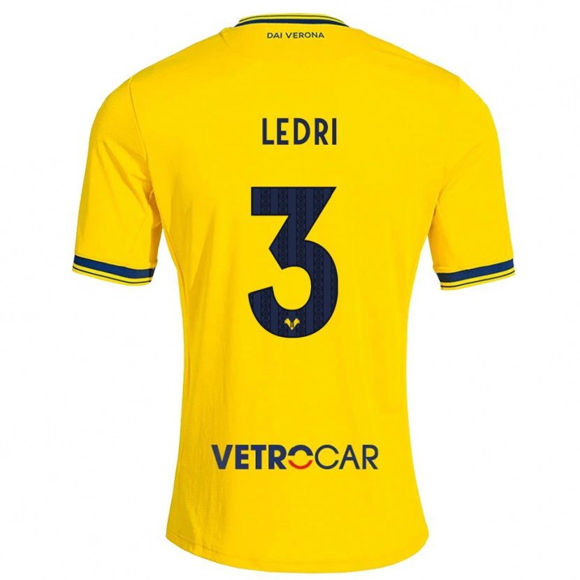 Danxen Men Michela Ledri #3 Yellow Red Away Jersey 2026/27 T-Shirt