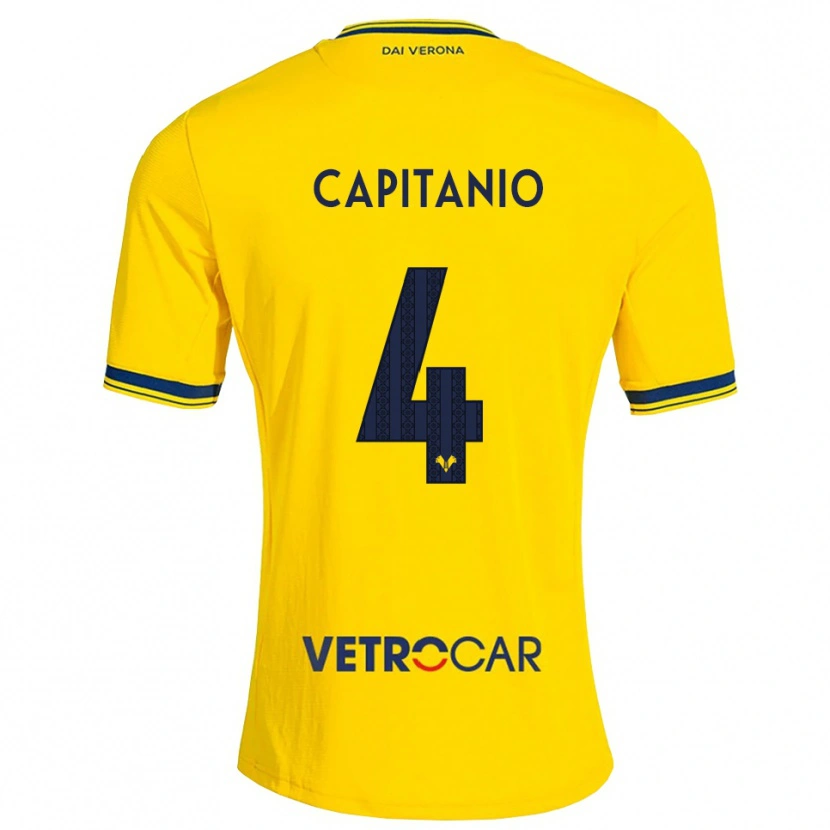 Danxen Men Alex Capitanio #4 Yellow Red Away Jersey 2026/27 T-Shirt