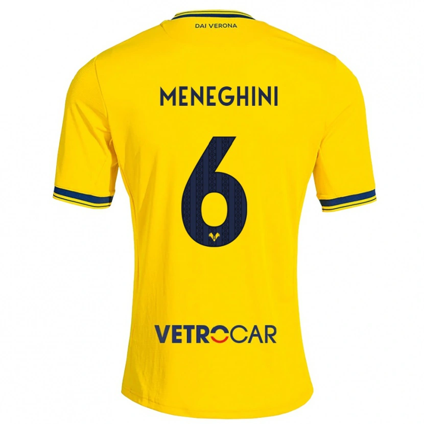 Danxen Men Sofia Meneghini #6 Yellow Red Away Jersey 2026/27 T-Shirt