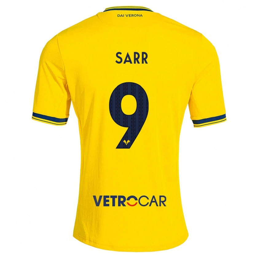 Danxen Men Amin Sarr #9 Yellow Red Away Jersey 2026/27 T-Shirt