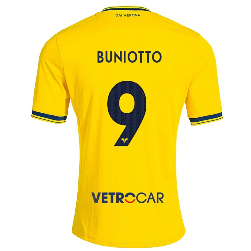 Danxen Men Mattia Buniotto #9 Yellow Red Away Jersey 2026/27 T-Shirt