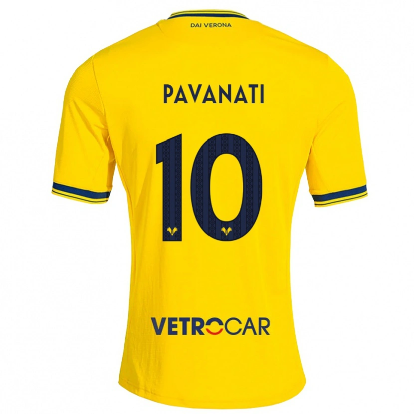 Danxen Men Alessandro Pavanati #10 Yellow Red Away Jersey 2026/27 T-Shirt