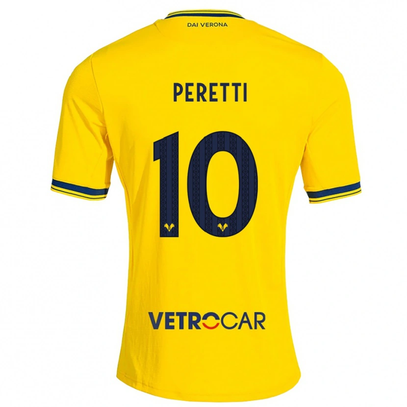 Danxen Men Rachele Peretti #10 Yellow Red Away Jersey 2026/27 T-Shirt