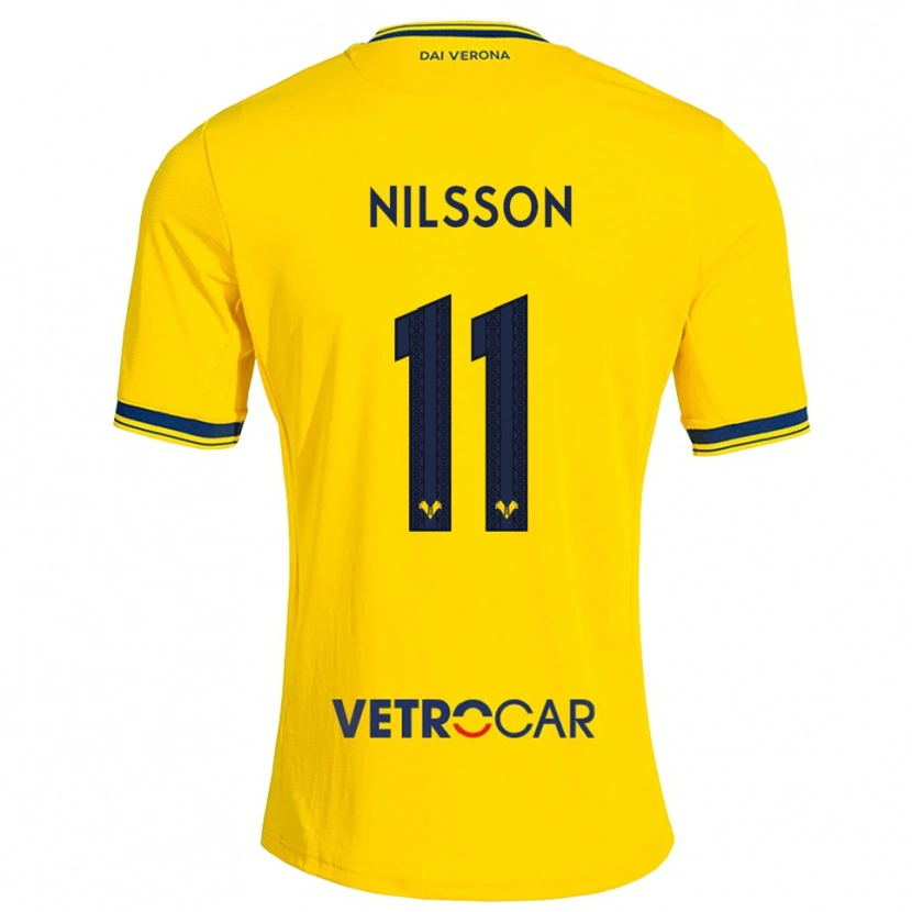 Danxen Men Sara Nilsson #11 Yellow Red Away Jersey 2026/27 T-Shirt