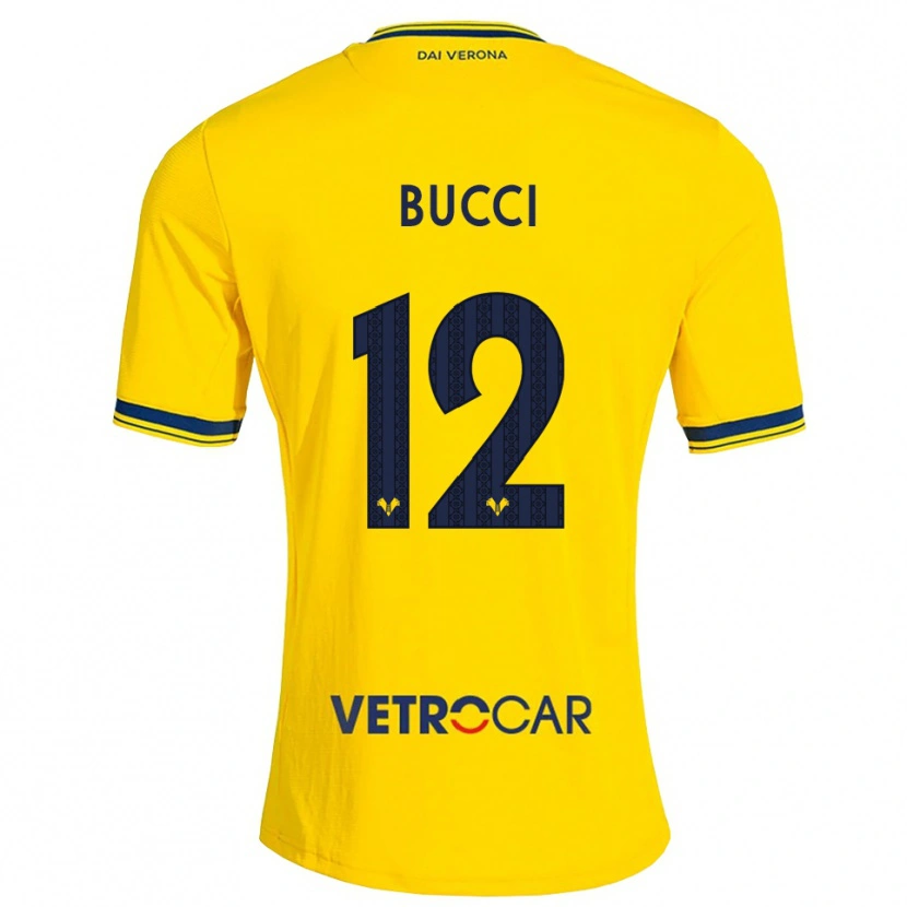 Danxen Men Irene Bucci #12 Yellow Red Away Jersey 2026/27 T-Shirt