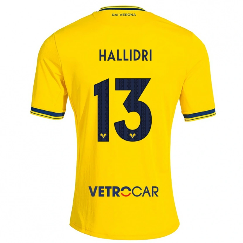 Danxen Men Fabian Hallidri #13 Yellow Red Away Jersey 2026/27 T-Shirt