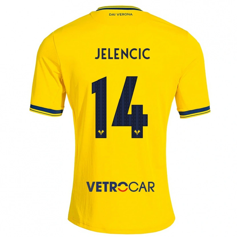 Danxen Men Ana Jelencic #14 Yellow Red Away Jersey 2026/27 T-Shirt