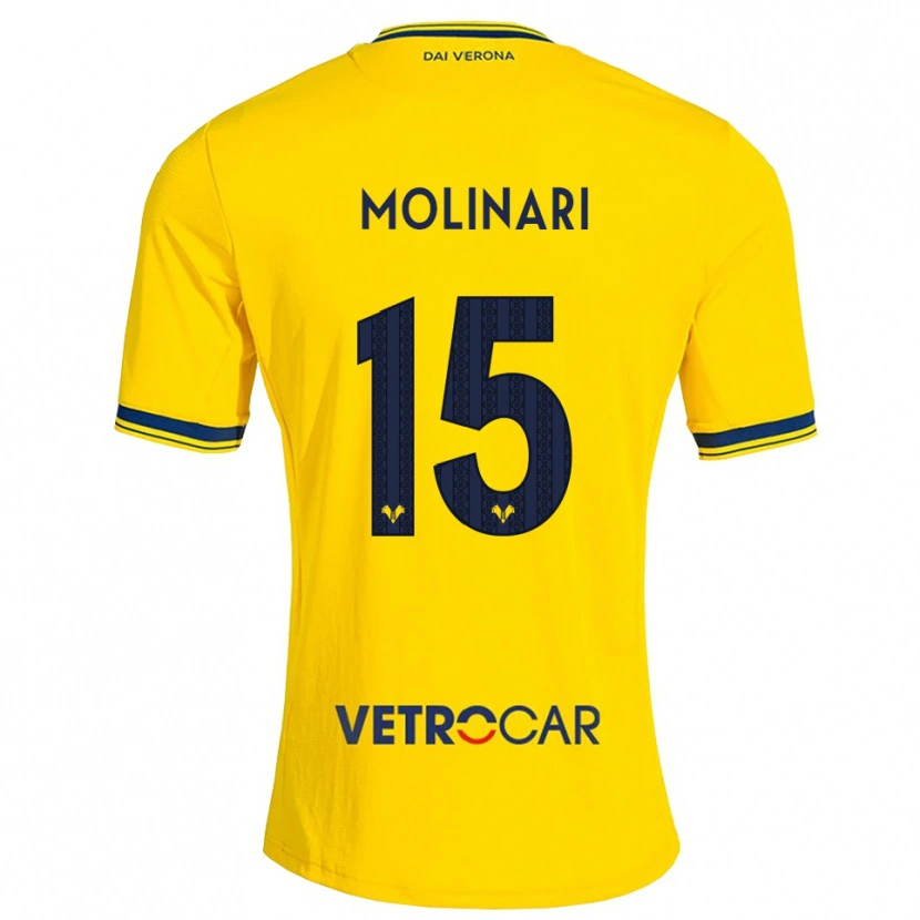 Danxen Men Gabriele Molinari #15 Yellow Red Away Jersey 2026/27 T-Shirt