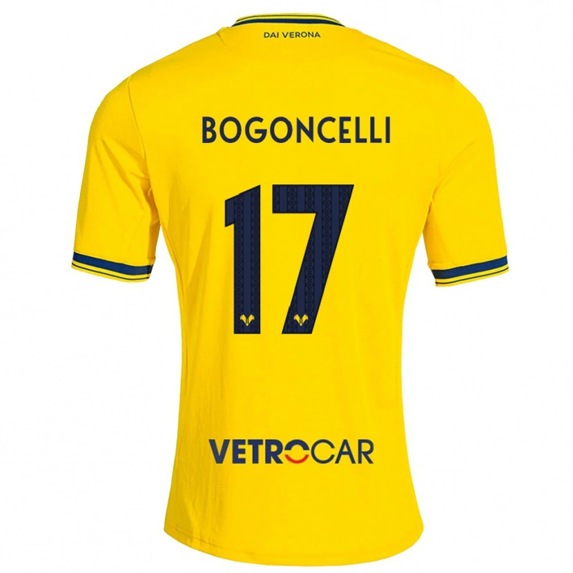 Danxen Men Pietro Bogoncelli #17 Yellow Red Away Jersey 2026/27 T-Shirt
