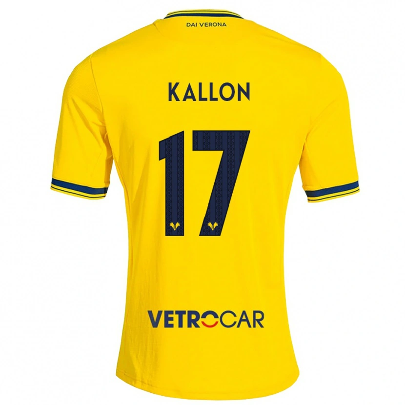 Danxen Men Yayah Kallon #17 Yellow Red Away Jersey 2026/27 T-Shirt