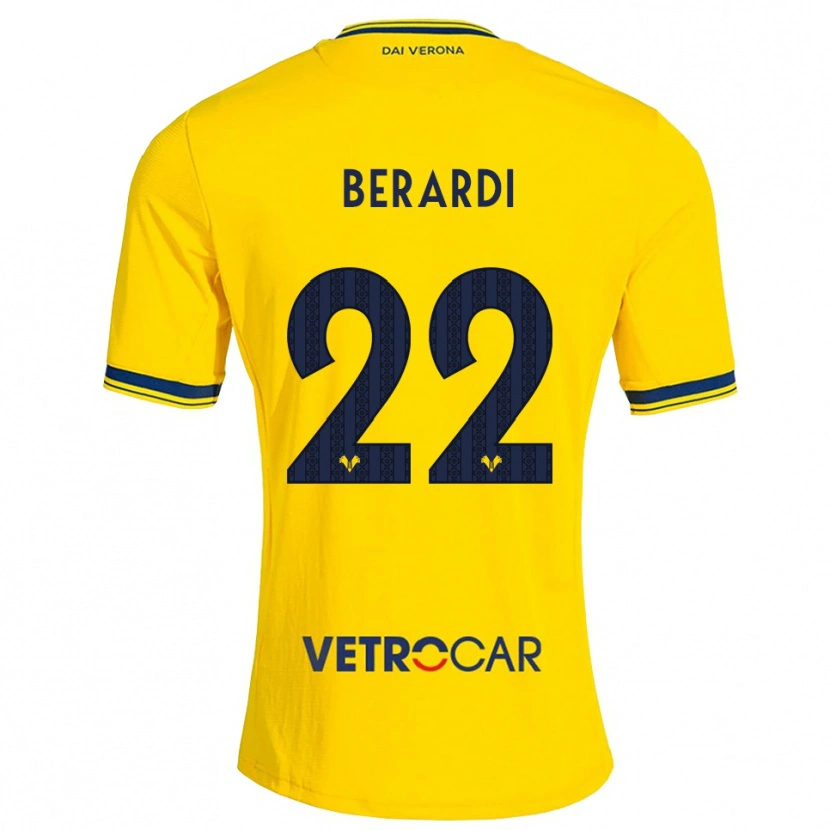 Danxen Men Alessandro Berardi #22 Yellow Red Away Jersey 2026/27 T-Shirt