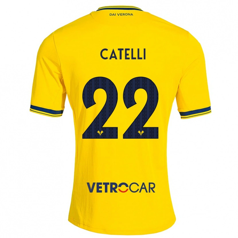 Danxen Men Anna Catelli #22 Yellow Red Away Jersey 2026/27 T-Shirt