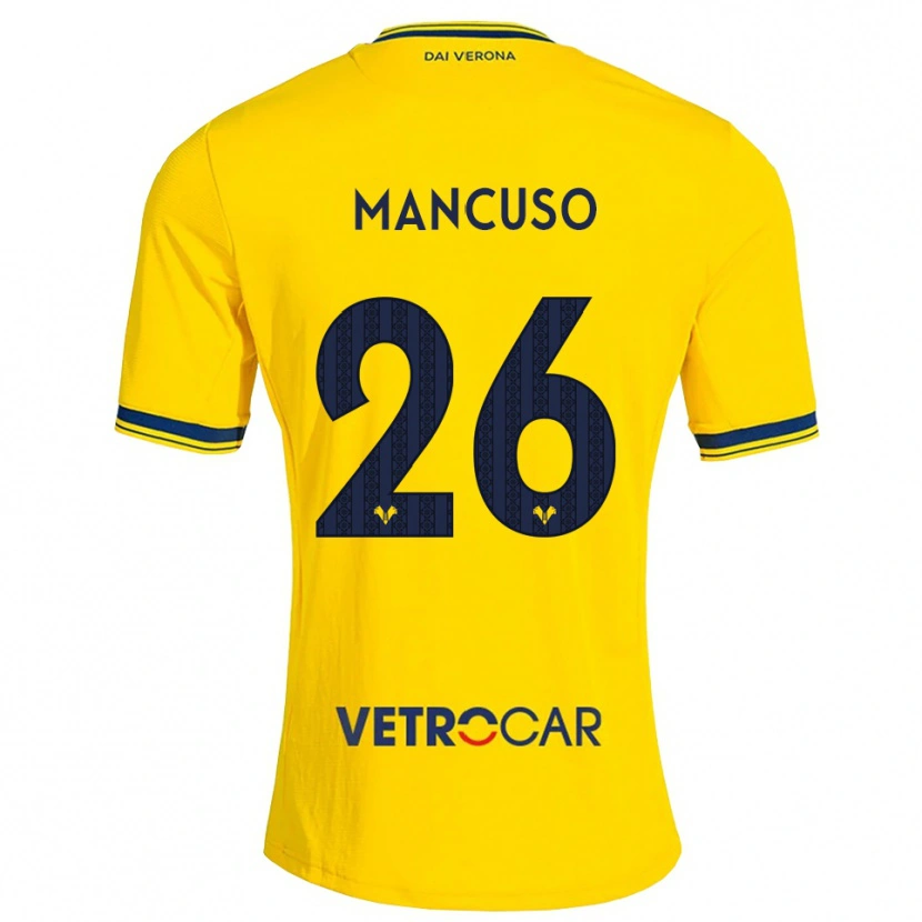 Danxen Men Giulia Mancuso #26 Yellow Red Away Jersey 2026/27 T-Shirt