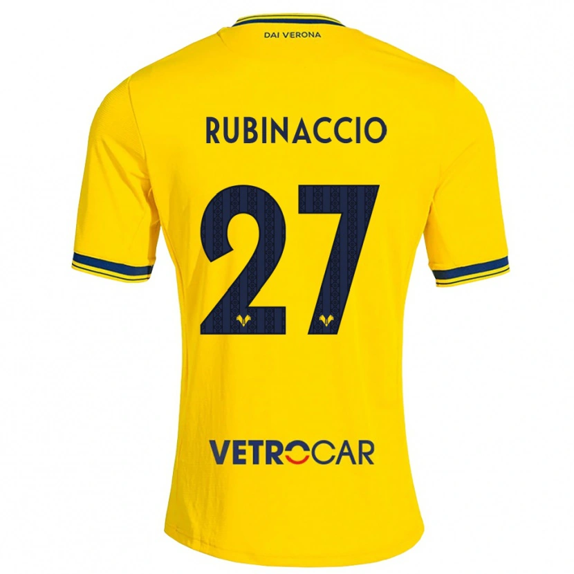 Danxen Men Nikol Rubinaccio #27 Yellow Red Away Jersey 2026/27 T-Shirt