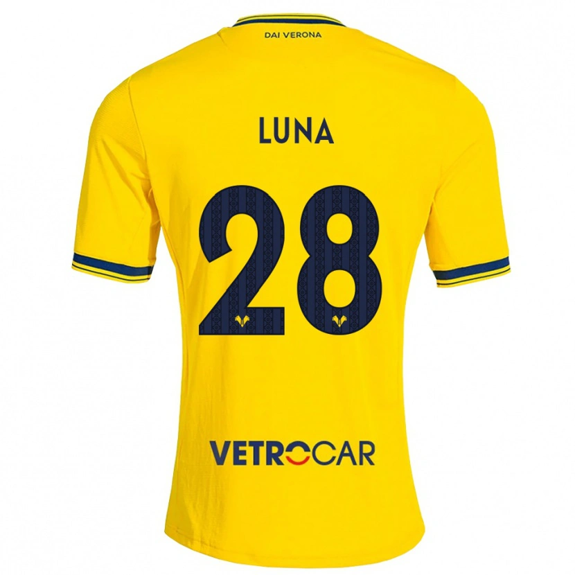 Danxen Men Agustín Luna #28 Yellow Red Away Jersey 2026/27 T-Shirt